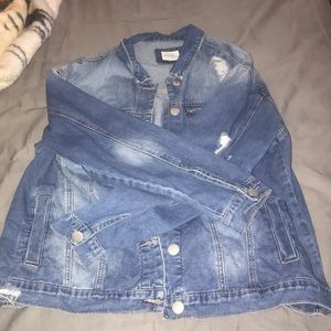 Ripped Jean Jacket